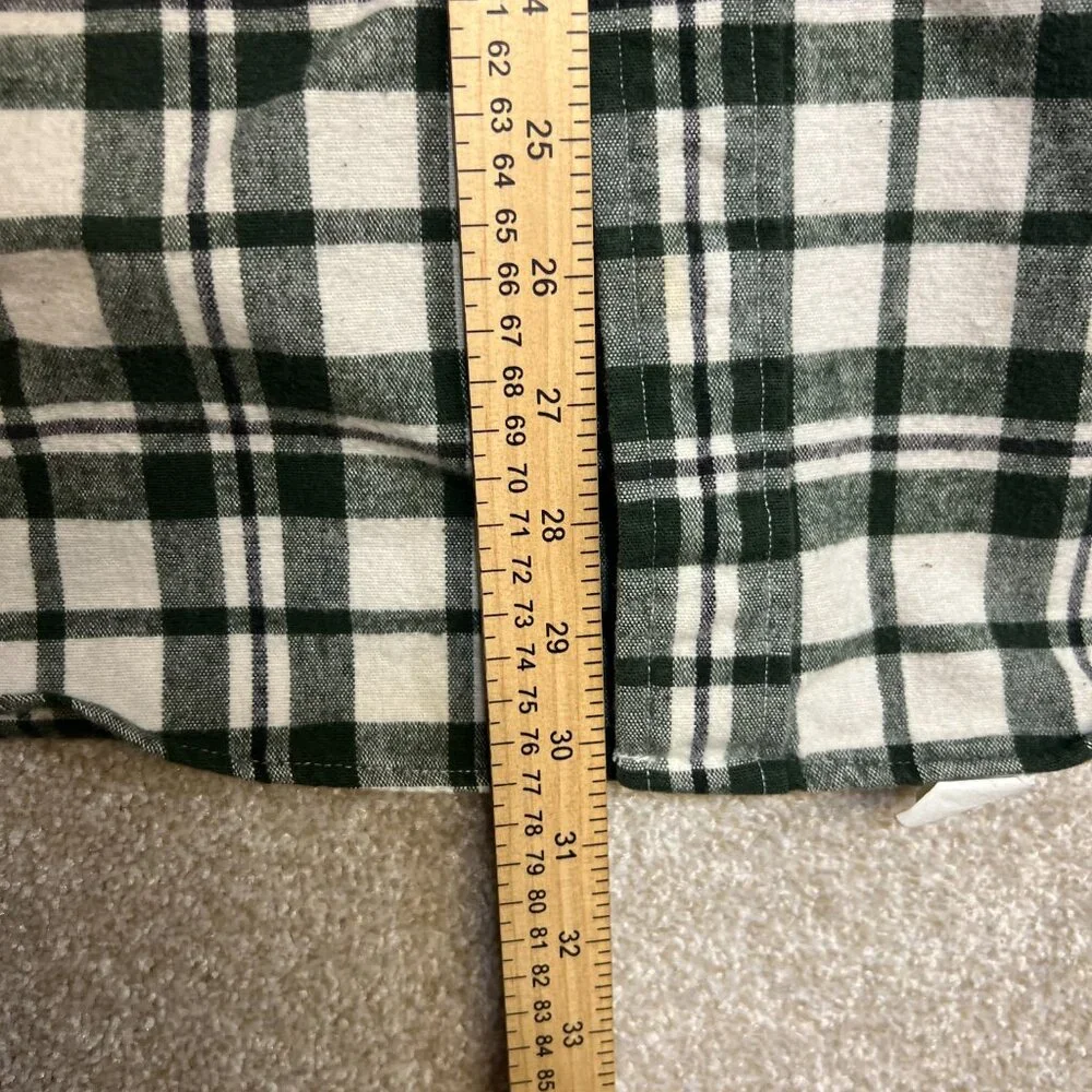 Vtg Eddie Bauer Men's Heavy Duty XL Flannel Long‎ Sleeve Button Up Thick Warm